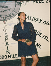 Navy Organza Palmerston Dress